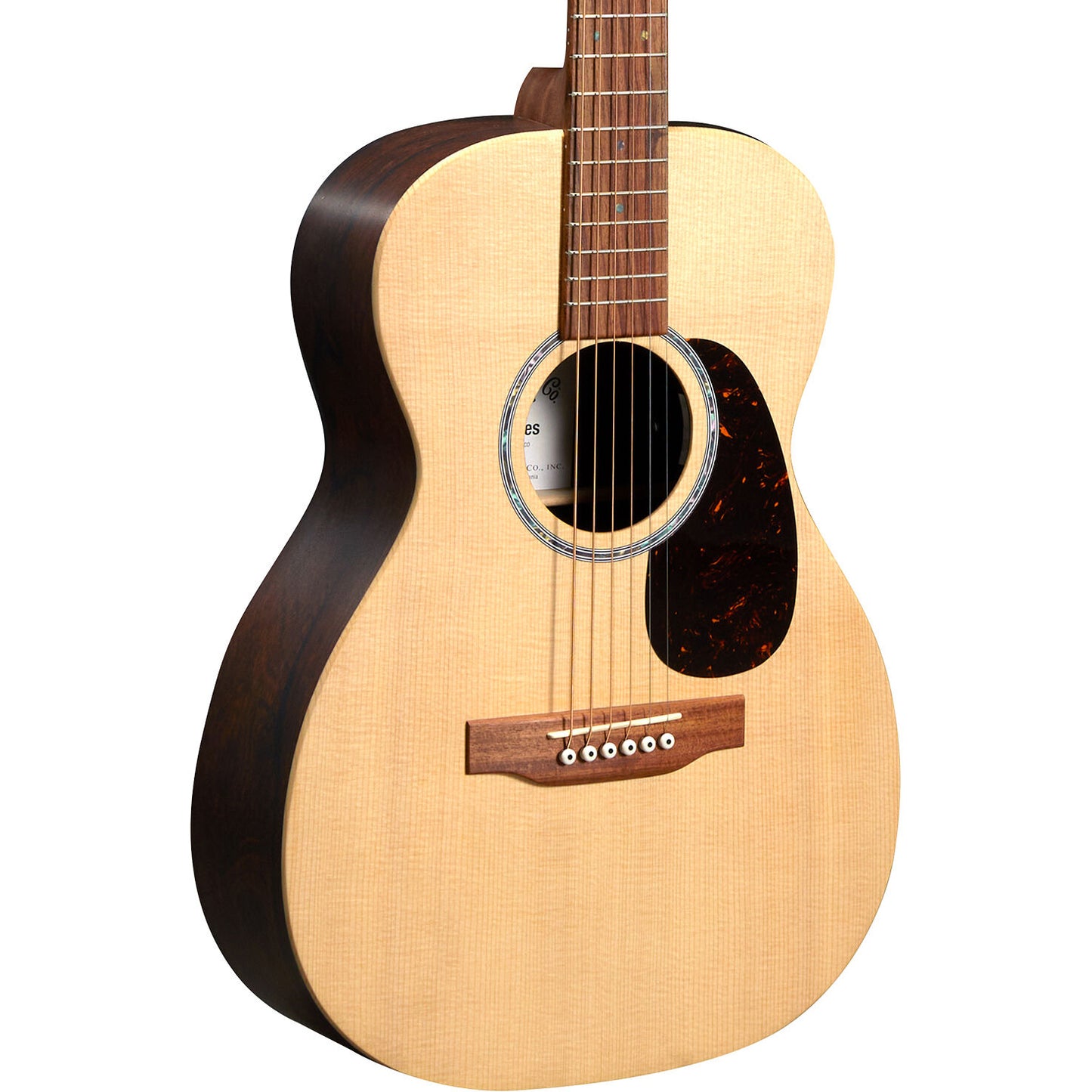 Martin 0-X2E Cocobolo Small Body Acoustic Electric Guitar - Natural