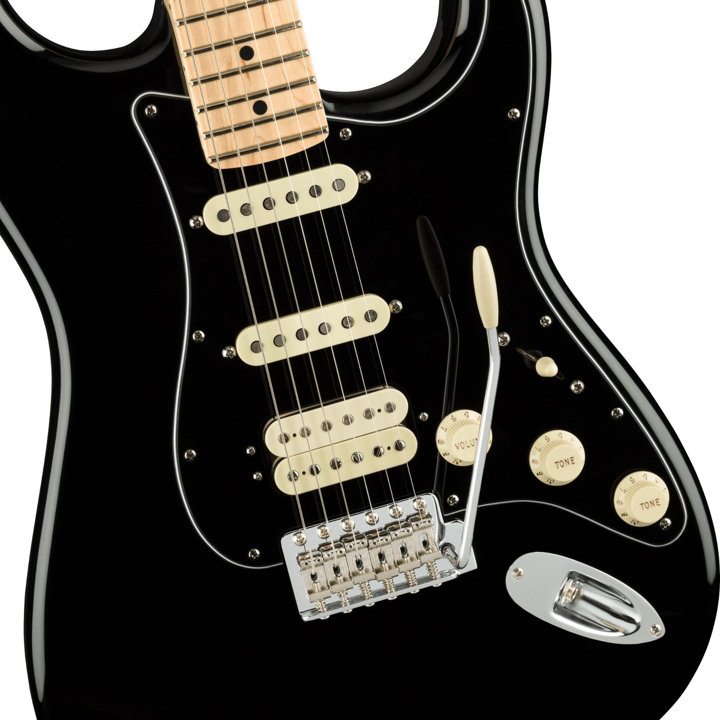 Fender American Performer Stratocaster HSS Electric Guitar in Black