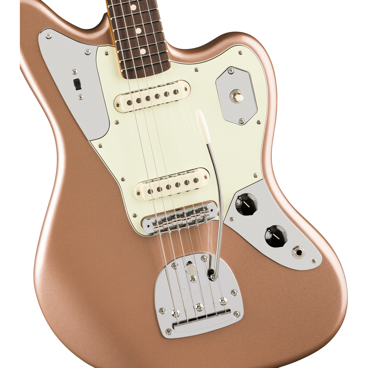 Fender American Professional Classic Jaguar Electric Guitar - Faded Firemist Gold