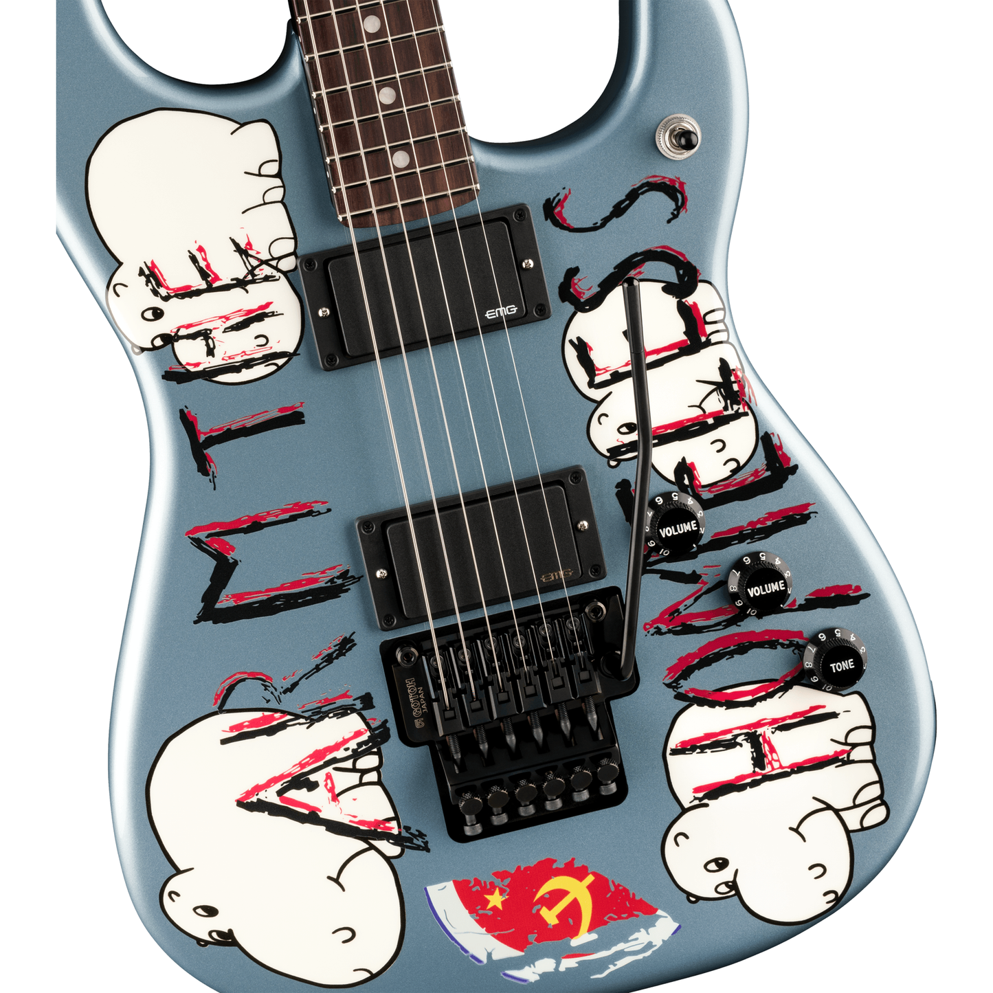Fender Tom Morello "Arm The Homeless" Stratocaster - Blue Ice Metallic