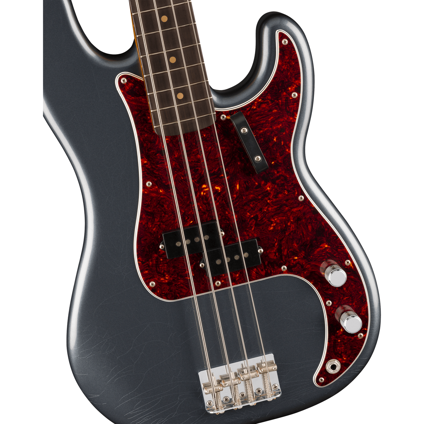 Fender Vintera II Road Worn '60s Precision Bass - Rosewood Fingerboard, Charcoal Frost Metallic