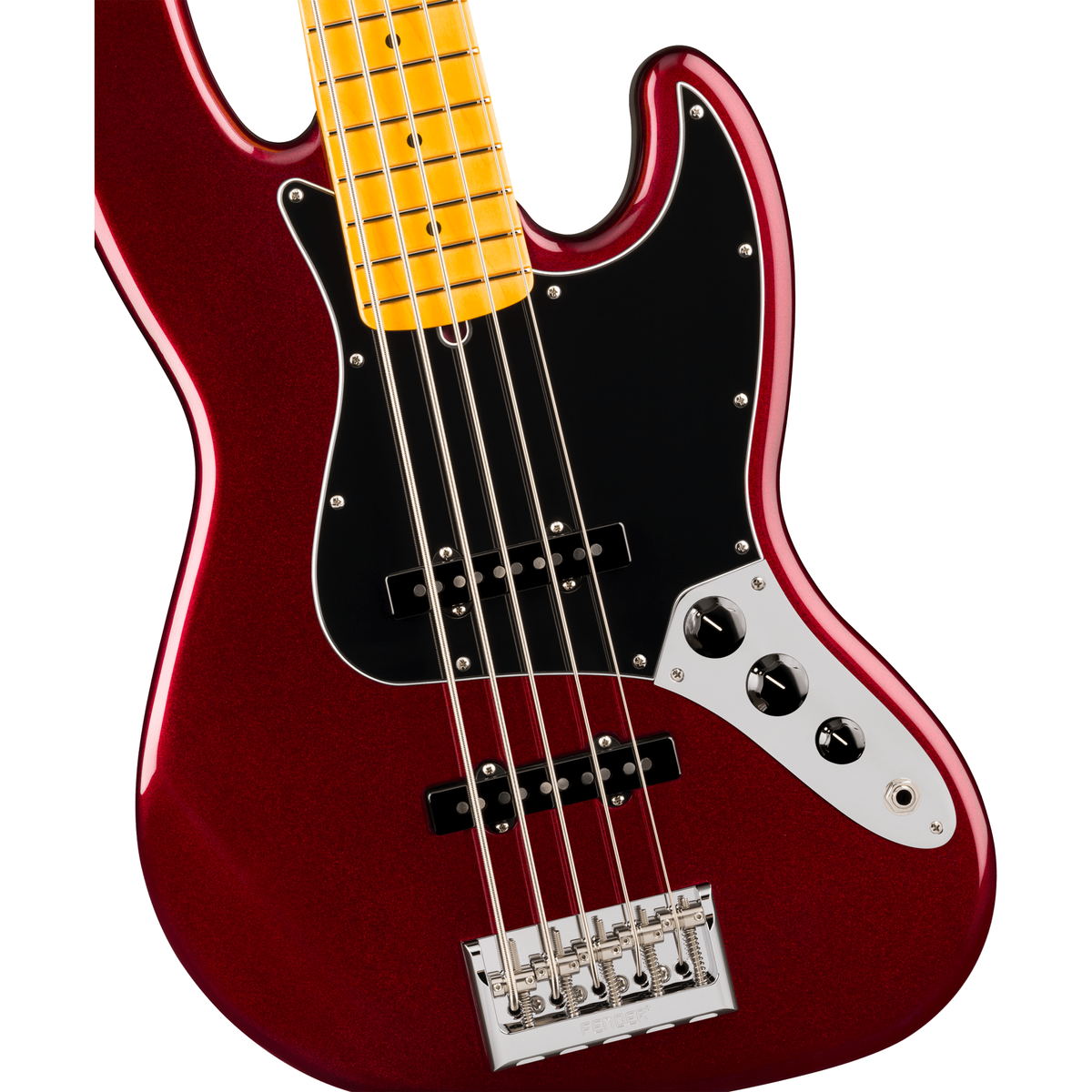 Fender American Professional Jazz Bass V - Maple Fingerboard, Oxblood