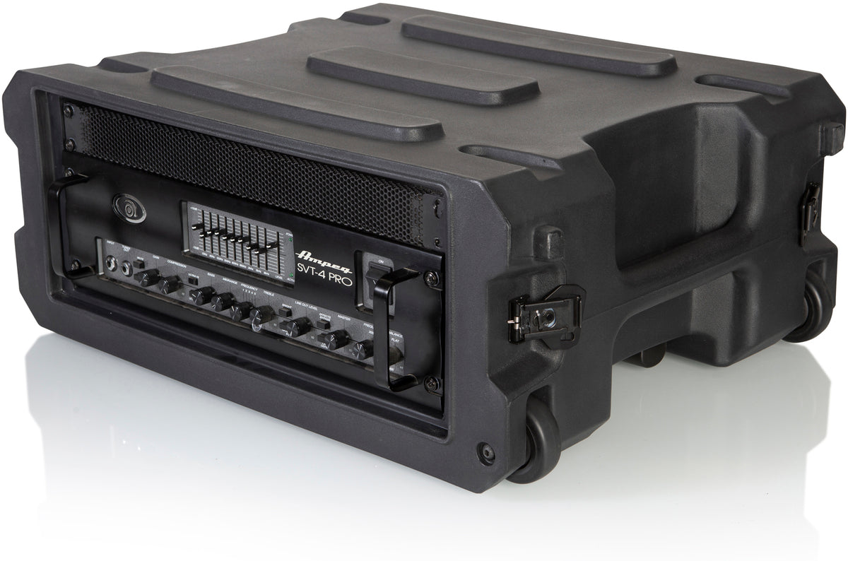 Gator Cases G-PROR-4U-19 4U, 19.25" Deep Molded Audio Rack with Wheels