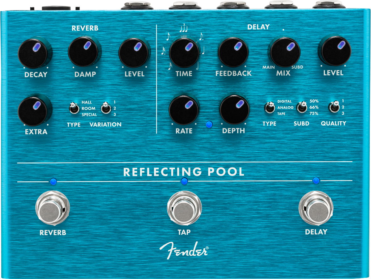 Fender Reflecting Pool Delay and Reverb Pedal – Alto Music