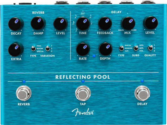 Fender Reflecting Pool Delay and Reverb Pedal