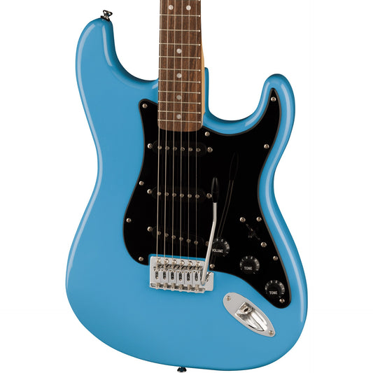 Squier Sonic Stratocaster, Laurel Fingerboard, Black Pickguard, California Blue
