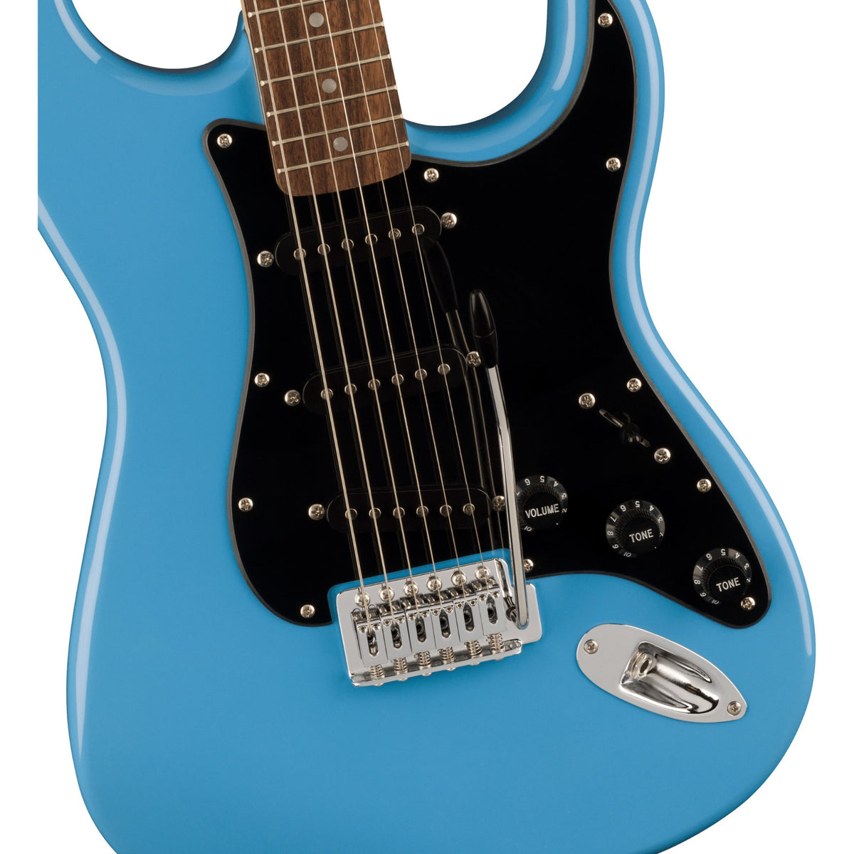Squier Sonic Stratocaster, Laurel Fingerboard, Black Pickguard, California Blue