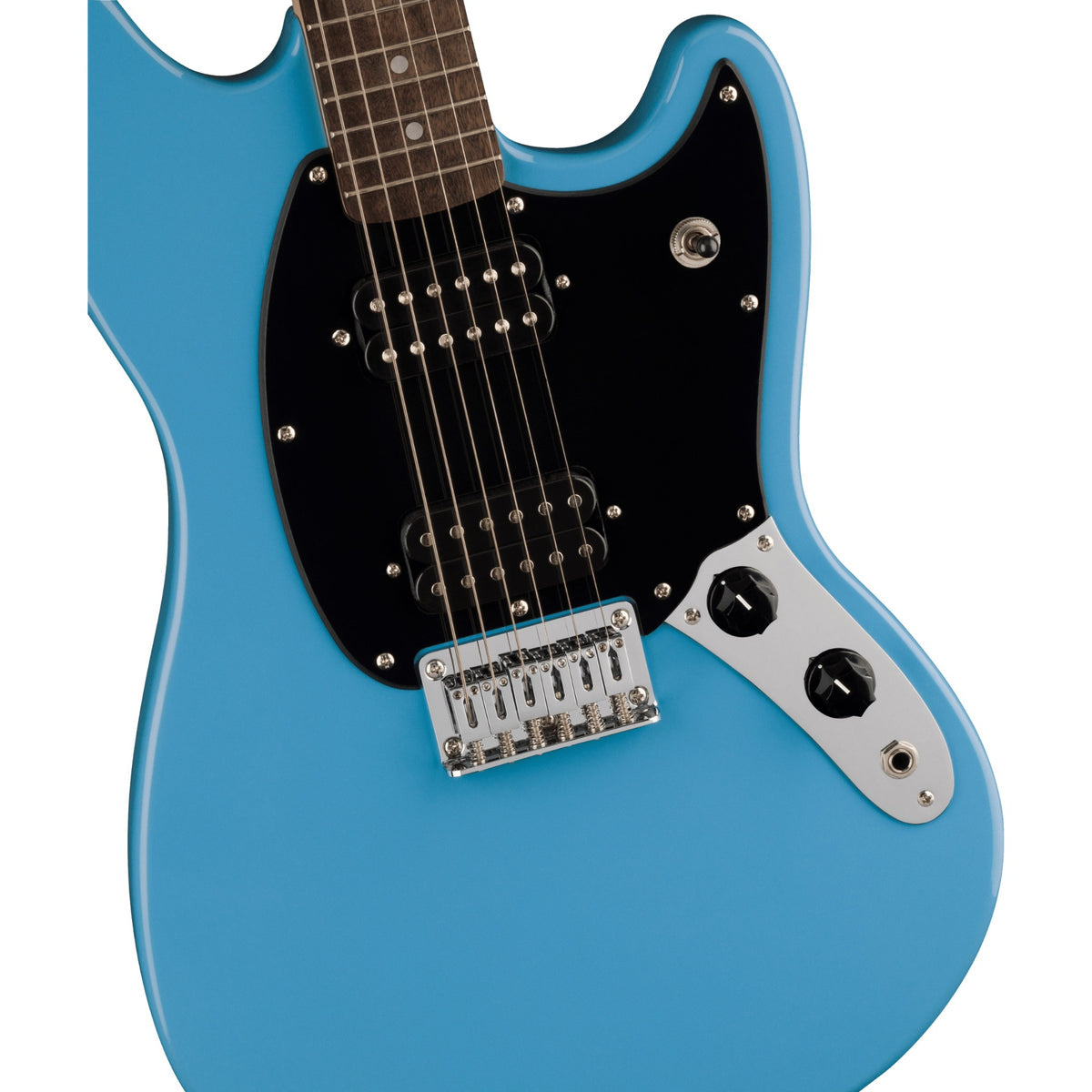Squier Sonic Mustang HH, Laurel Fingerboard, Black Pickguard, California Blue