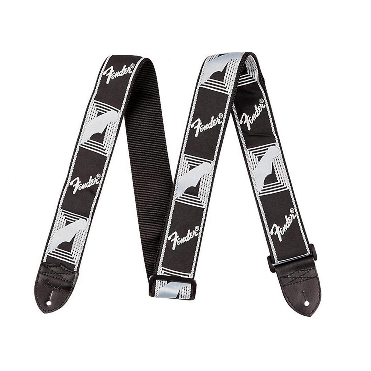 Fender Monogrammed Strap - Black/Light Grey/Dark Grey