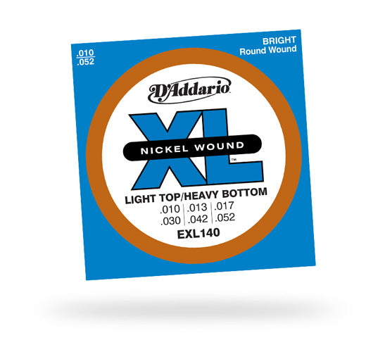 D'Addario EXL140 Nickel Light Top/Heavy Bottom Electric Guitar St