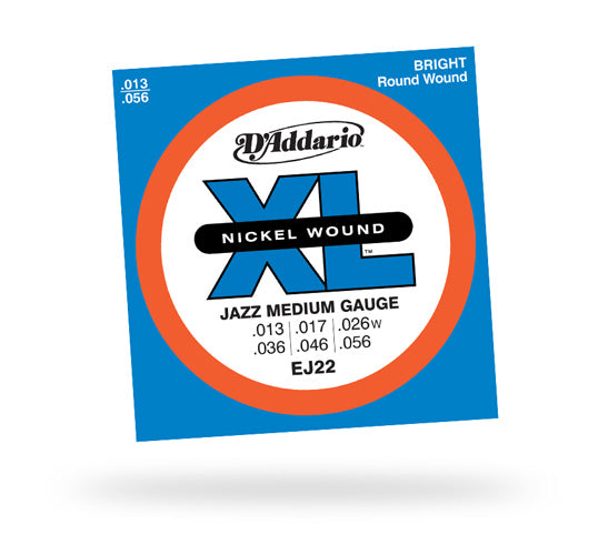 D'Addario EJ22 Nickel Jazz Medium Electric Guitar Strings