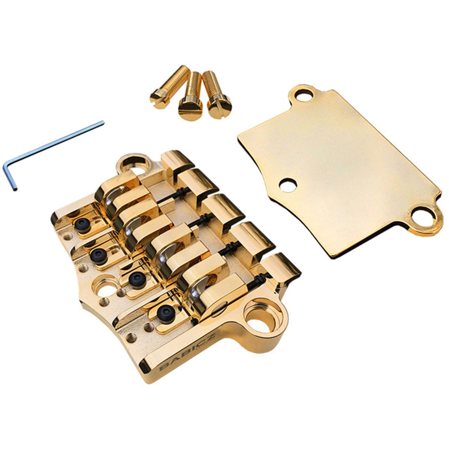 Babicz Full Contact Hardware FCH-3 Original Series Epiphone 3 Point Style Bass Bridge - Gold