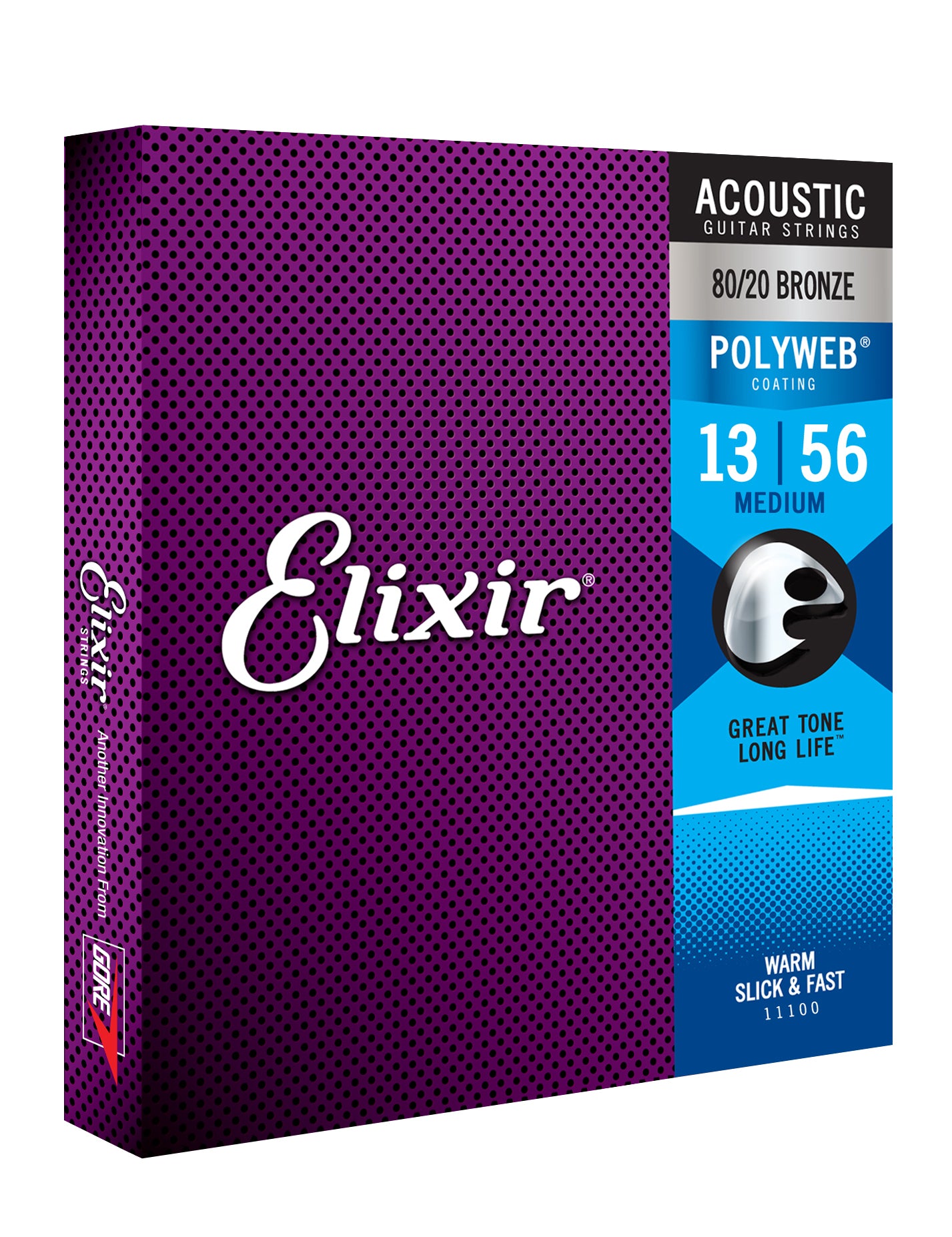 Elixir 11100 Polyweb 80/20 Bronze Acoustic Strings