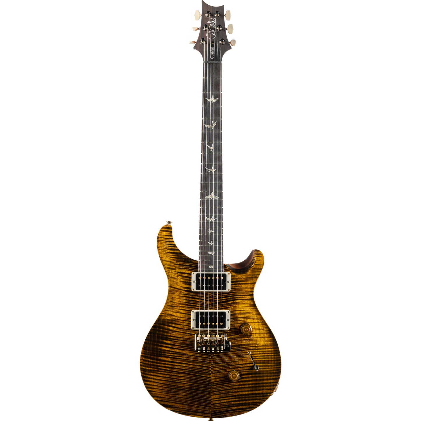 PRS Custom 24 10 Top Electric Guitar, Yellow Tiger