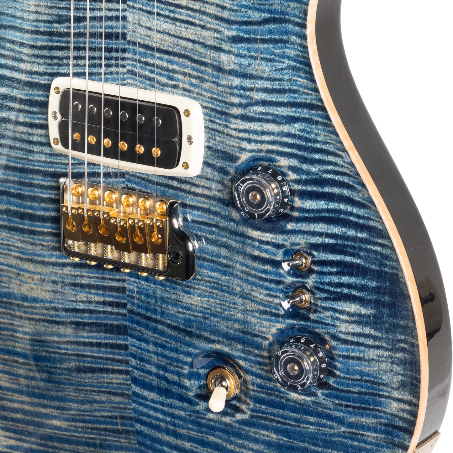 PRS Custom 24-08 10 Top Electric Guitar - Faded Whale Blue
