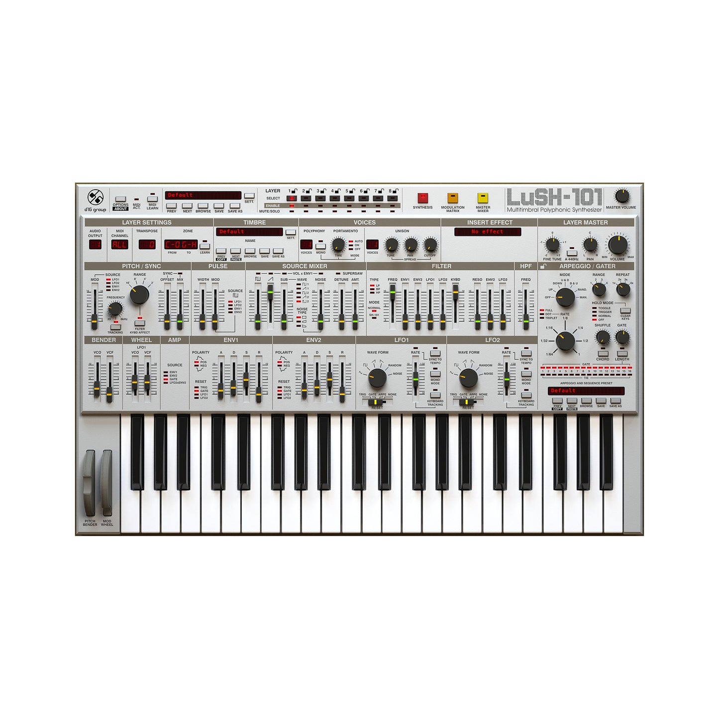 D16 Group LuSH-101 Virtual Instrument Plug-in