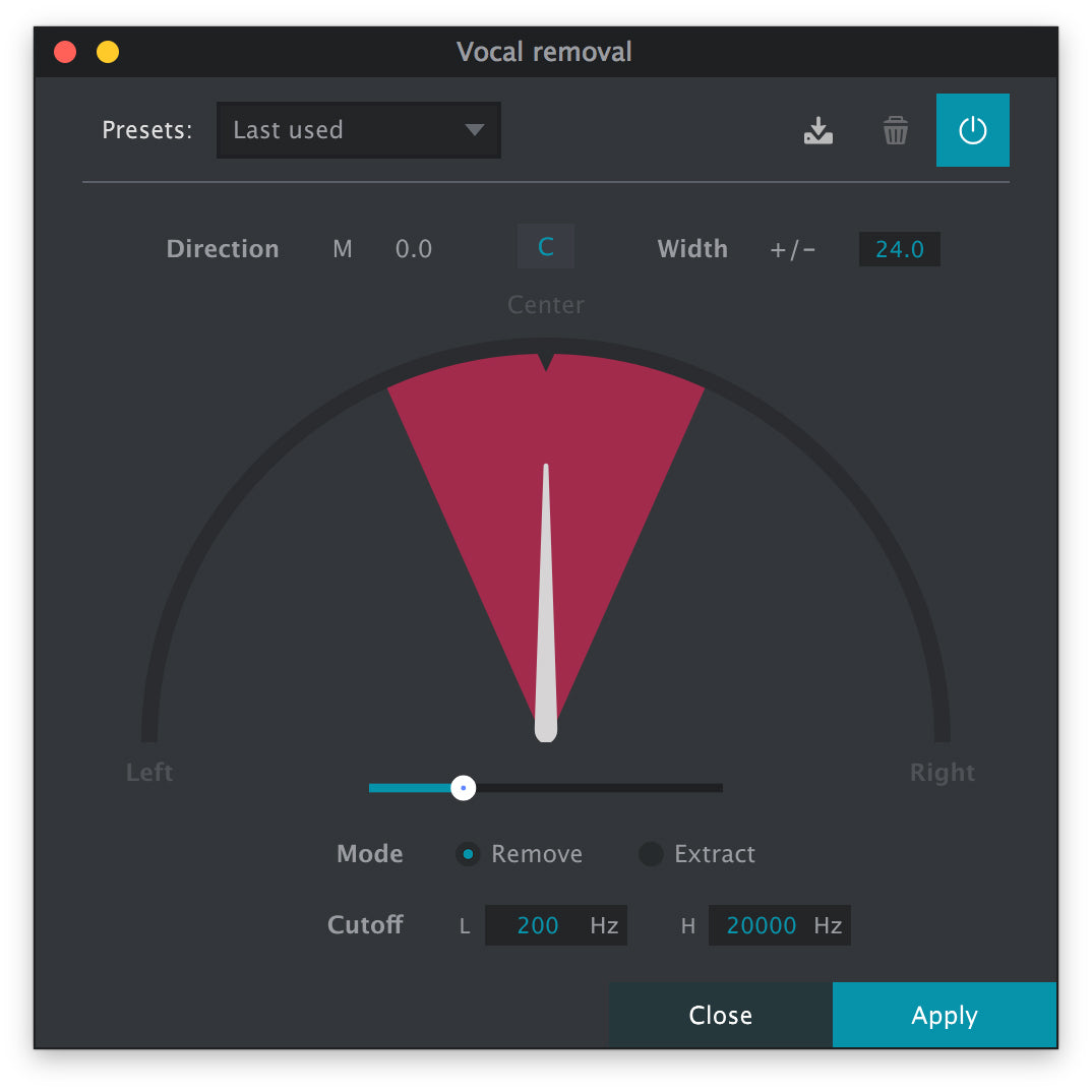 2nd Sense Vocal Remover Plug-in