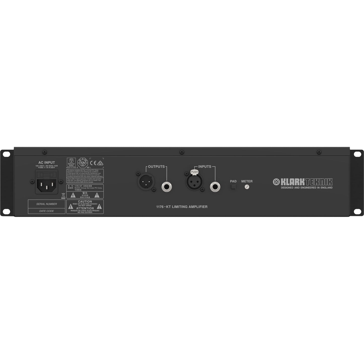 Klark Teknik 1176-KT FET-Style Single-Channel Compressor