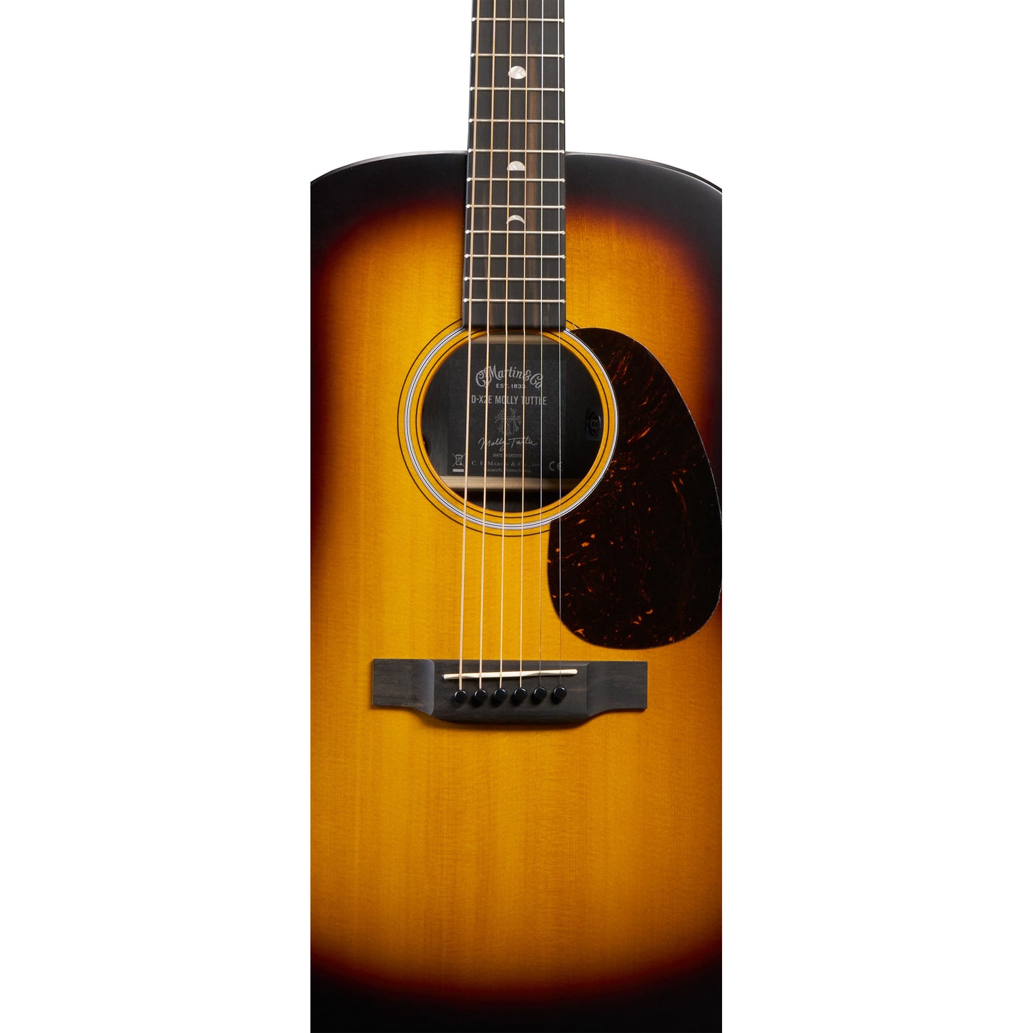 Martin D-X2E Molly Tuttle X Series Acoustic Electric Guitar - Vintage Sunburst