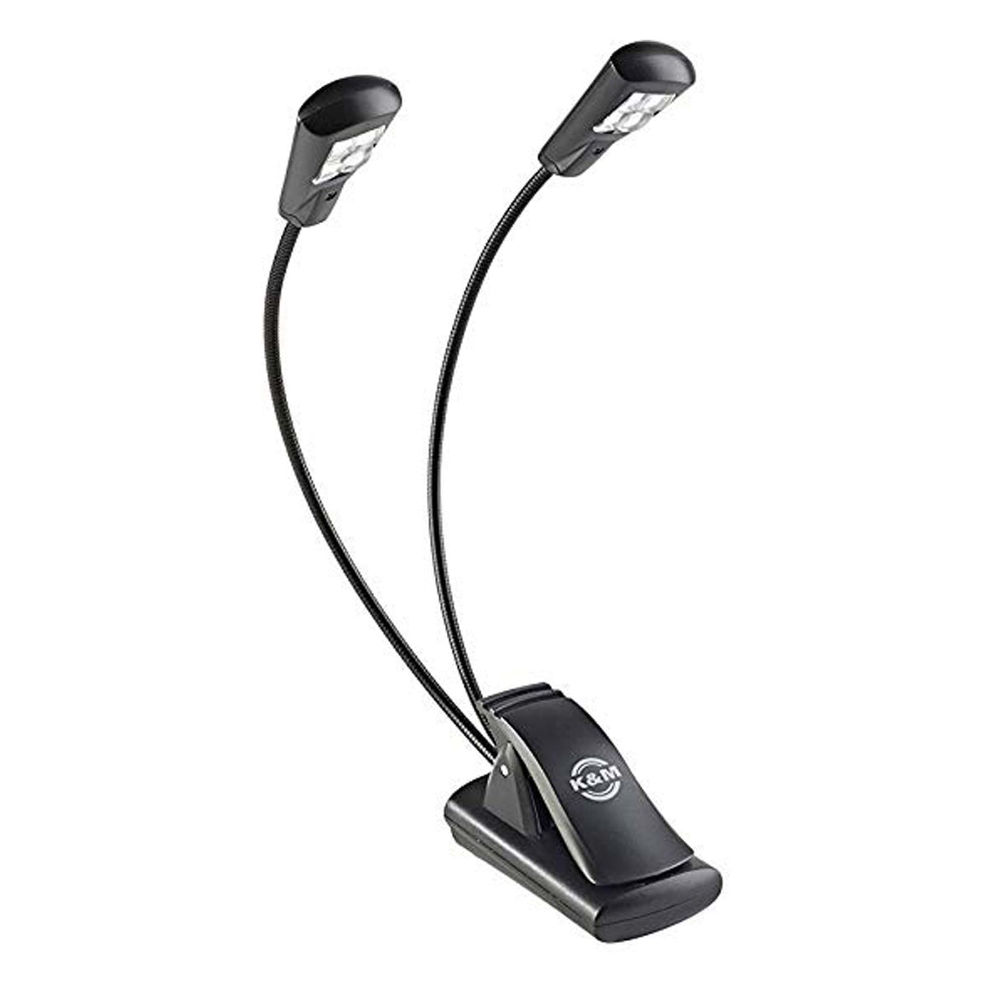 K&M Music 12246 Stand LIGHT-DUAL Head-4 LED Flexlight