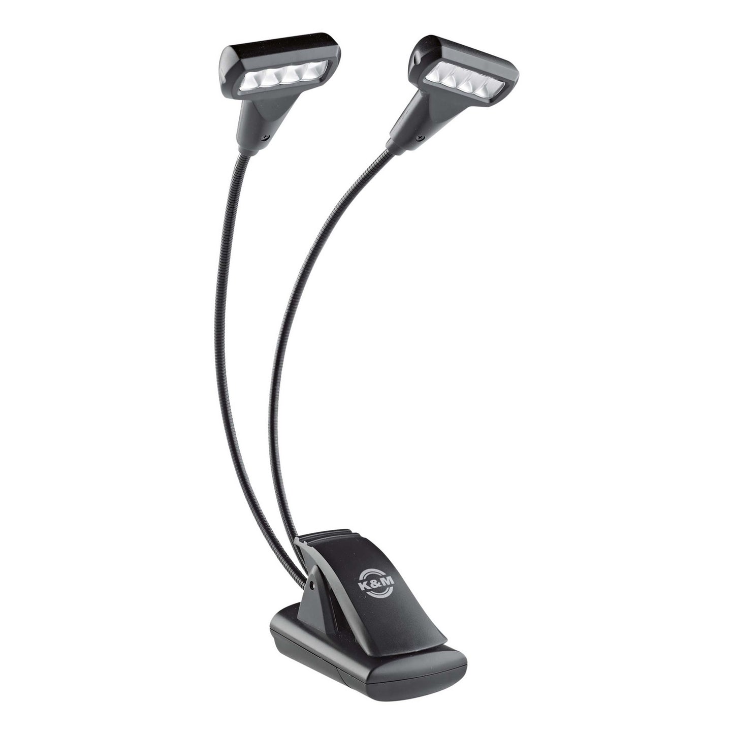 K&M 12273 Music Stand Light Double 4 LED T-Model FlexLight