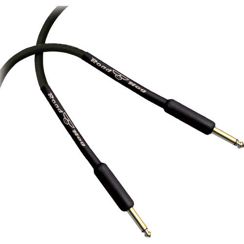 RapcoHorizon Roadhog Guitar Cable with Two 1/4" Gold-Plated Connectors - 3', Black
