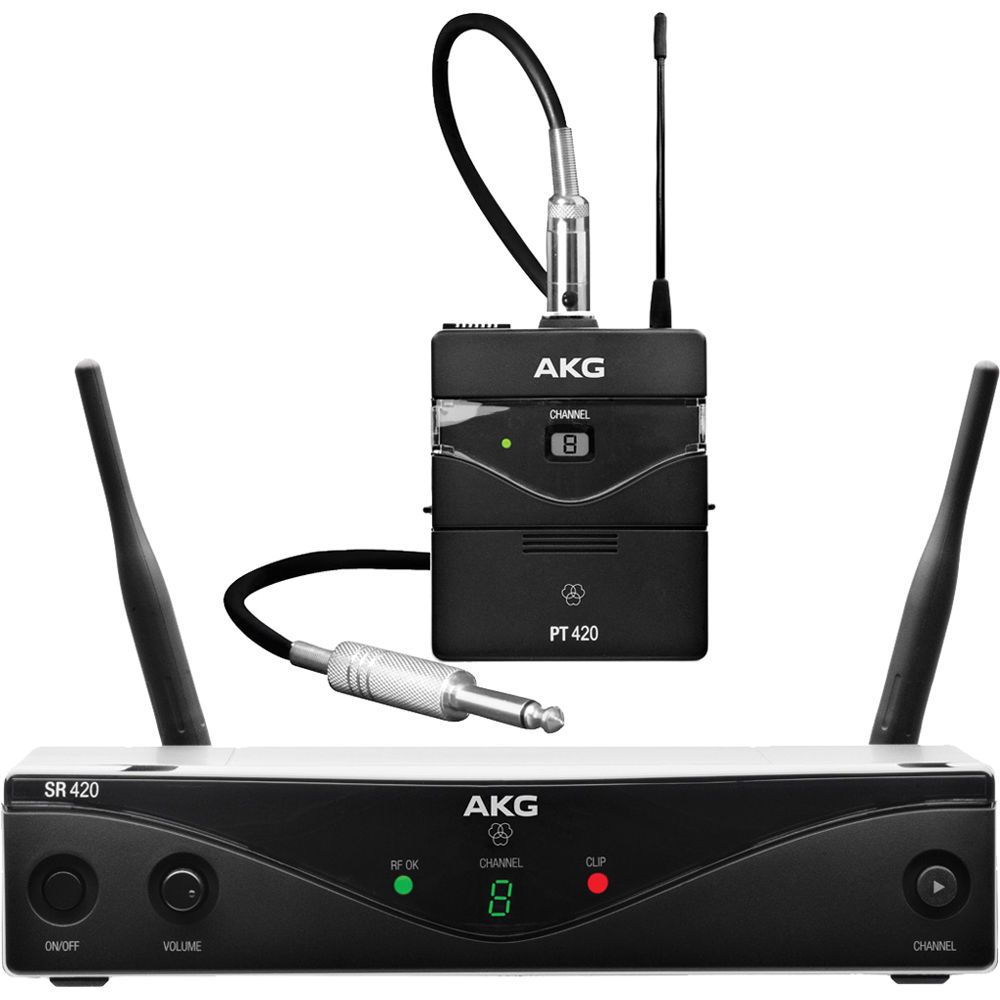 AKG WMS420 Instrumental Set Wireless Microphone System - Band A