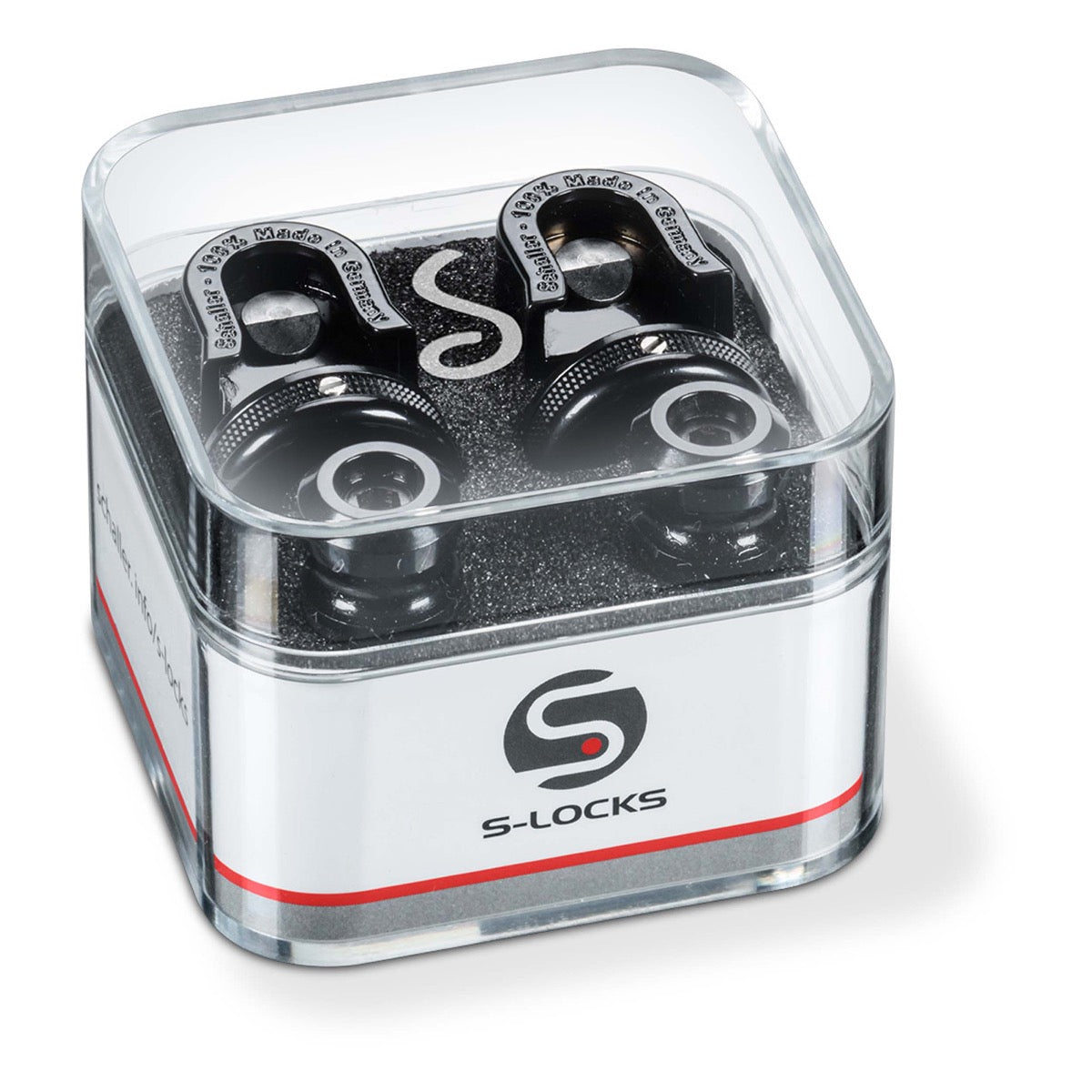 Schaller Black Chrome Straplocks Set