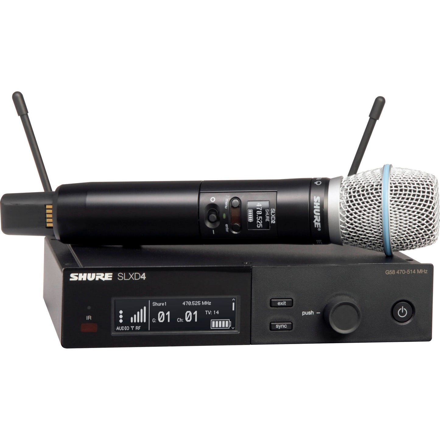 Shure SLXD24/B87A Digital Wireless Handheld Microphone System - G57 Band