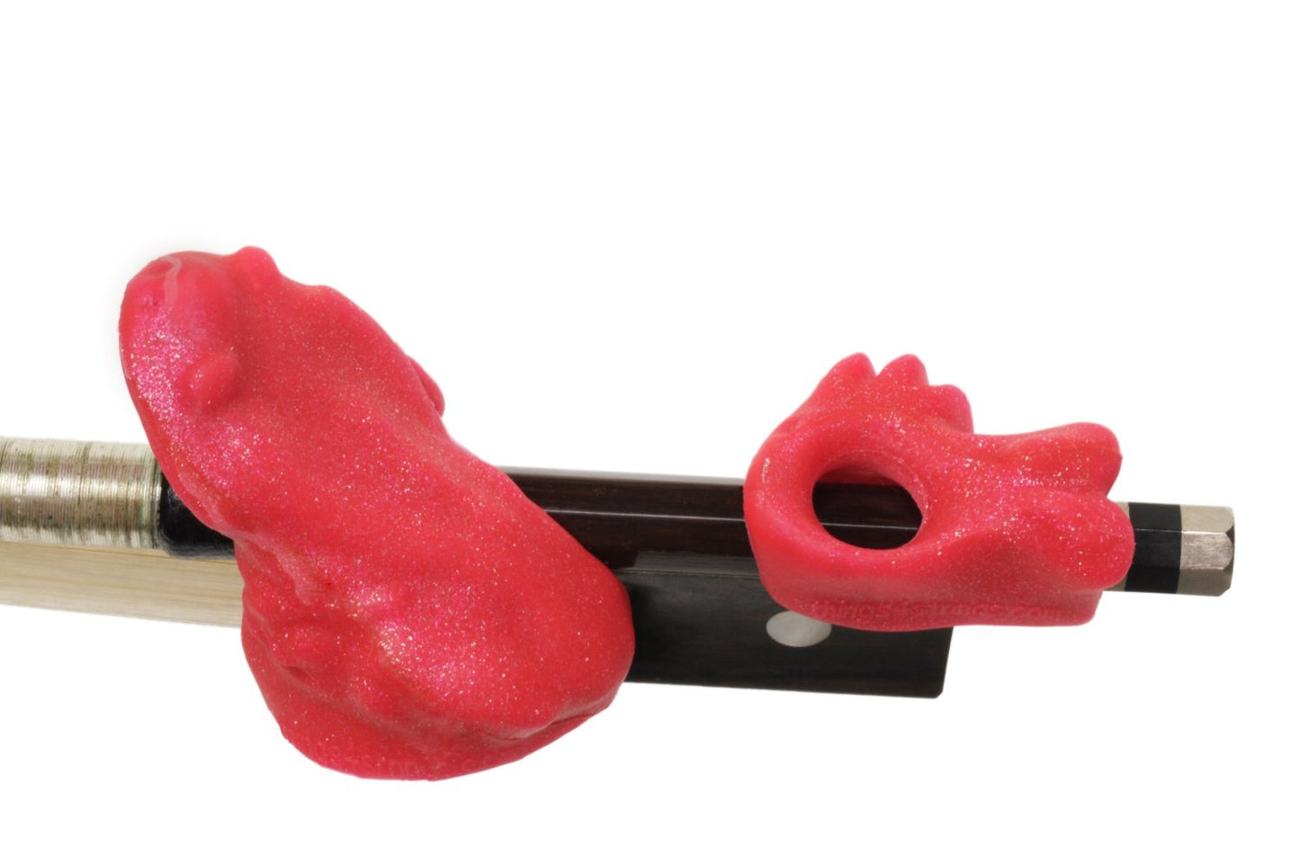 Things 4 Strings 17121 Bow Hold Buddies For Violin/Viola In Sparkly Pink
