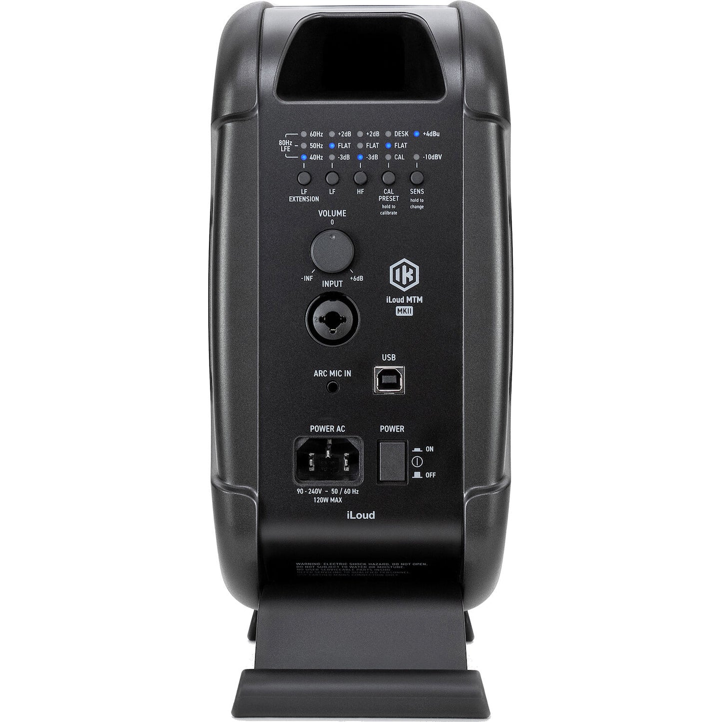 IK Multimedia iLoud MTM MKII Powered Studio Monitor - Black, Single