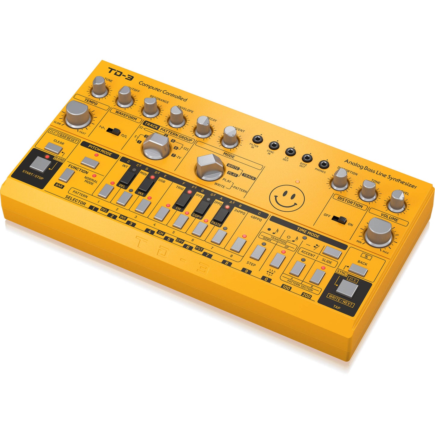 Behringer TD-3-Yellow Analog Bass Line Synthesizer - Yellow