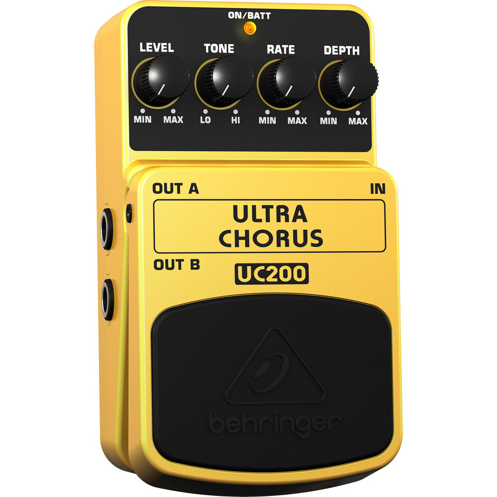 Behringer ULTRA CHORUS UC200 Ultimate Stereo Chorus Effects Pedal for Guitar