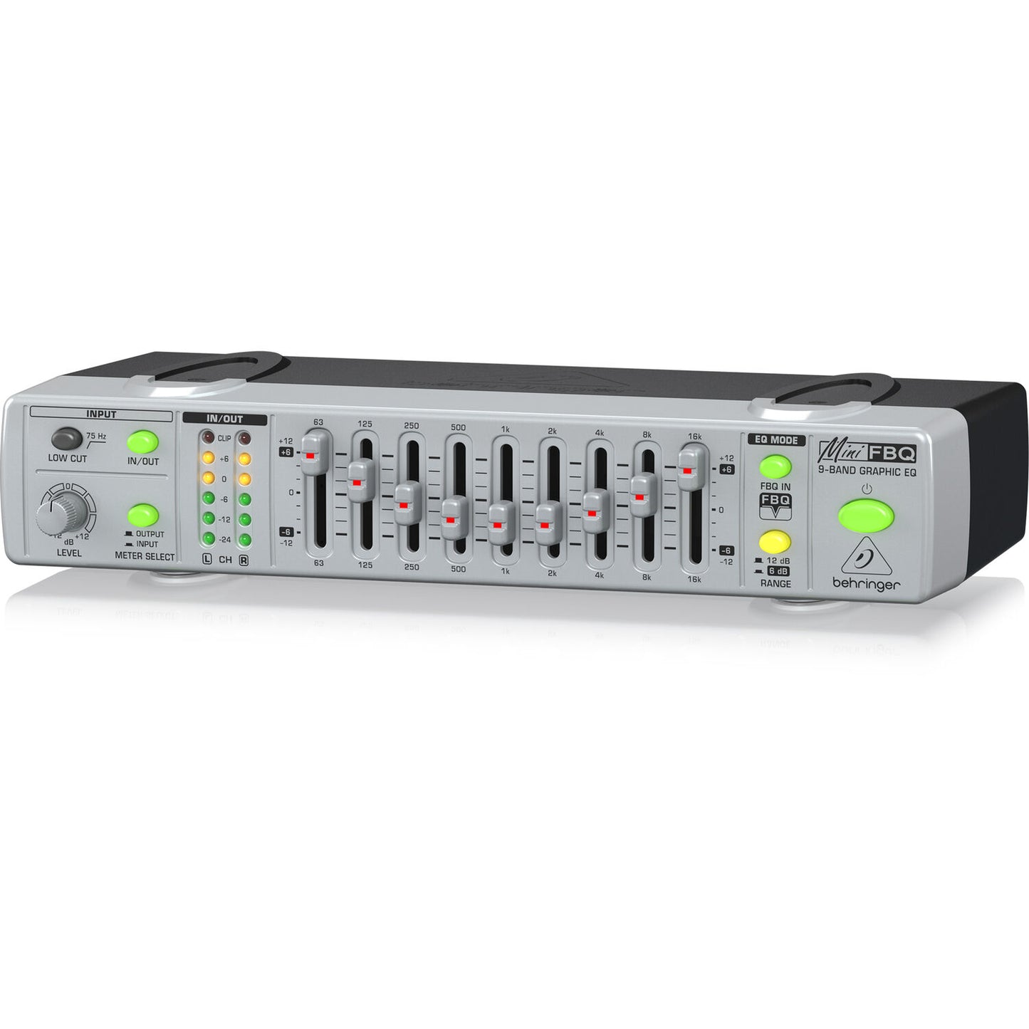 Behringer FBQ800 V2 Compact 9-Band Graphic Equalizer with FBQW