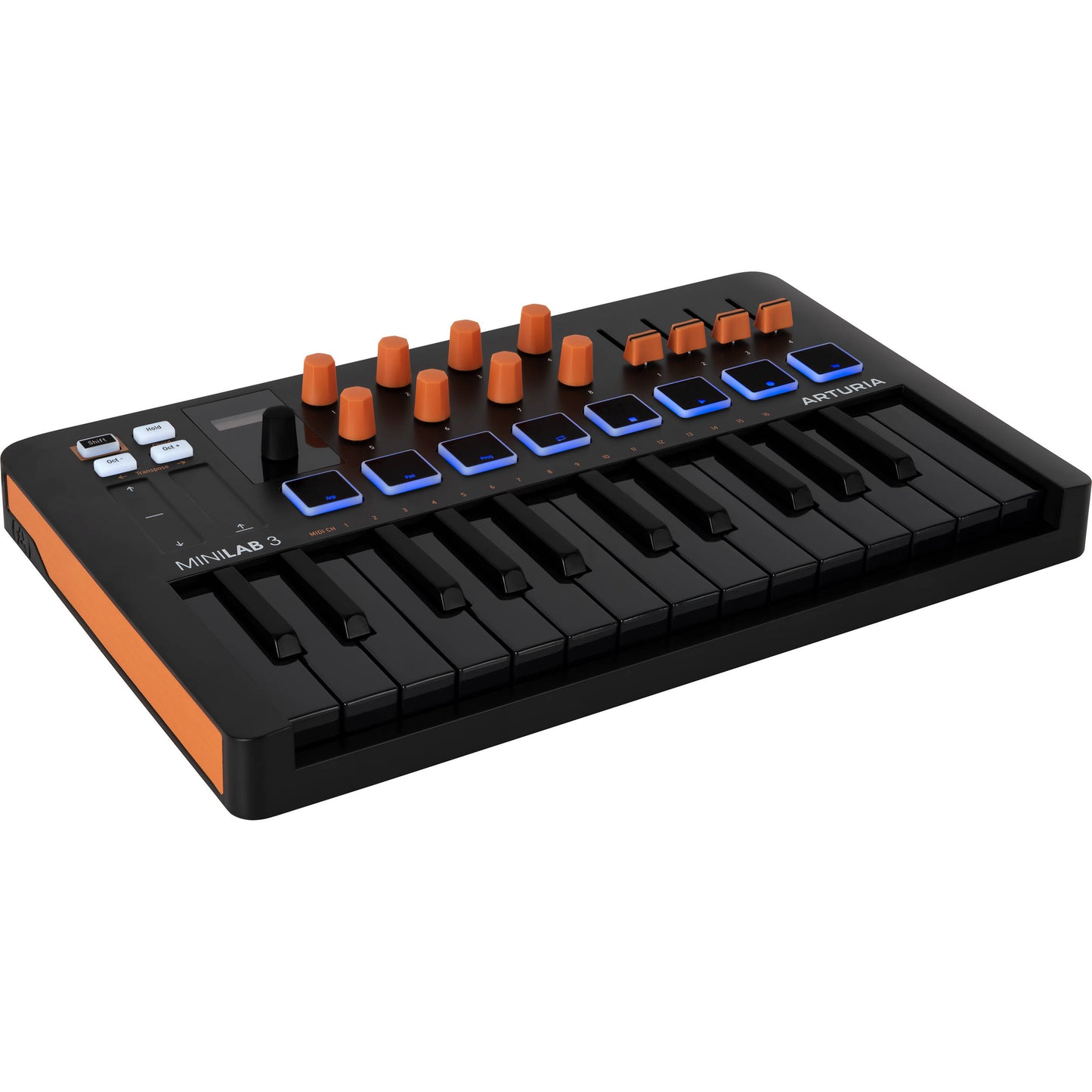 Arturia MiniLab 3 Orange Compact MIDI Keyboard and Pad Controller