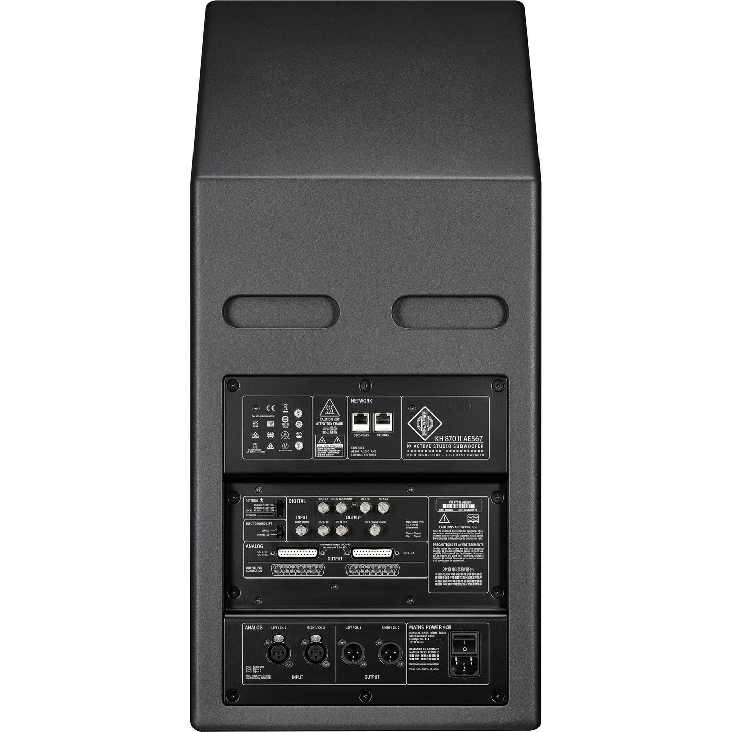 Neumann KH 870 II AES67 Dual 10" Active Studio Subwoofer