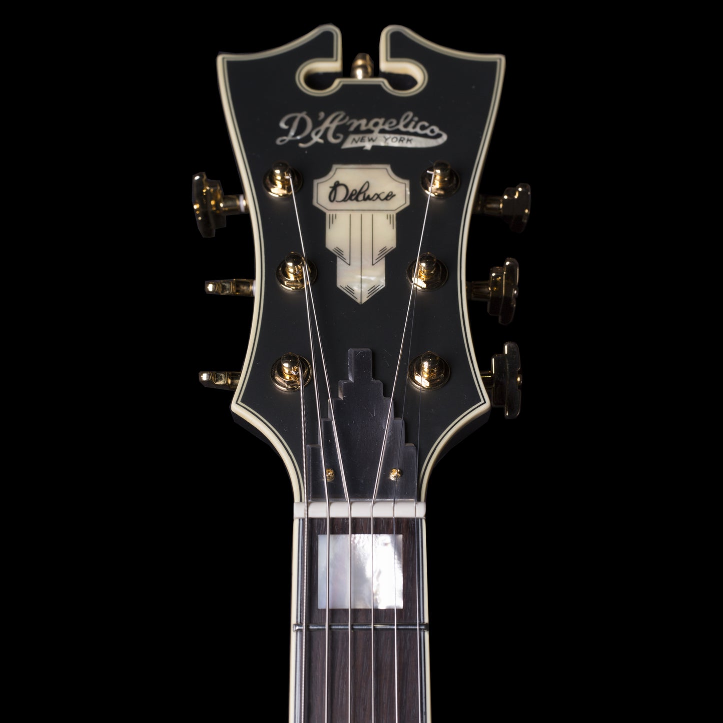 D'angelico EX-175 Deluxe Midnight Matte w/ Case (175MMNGB)