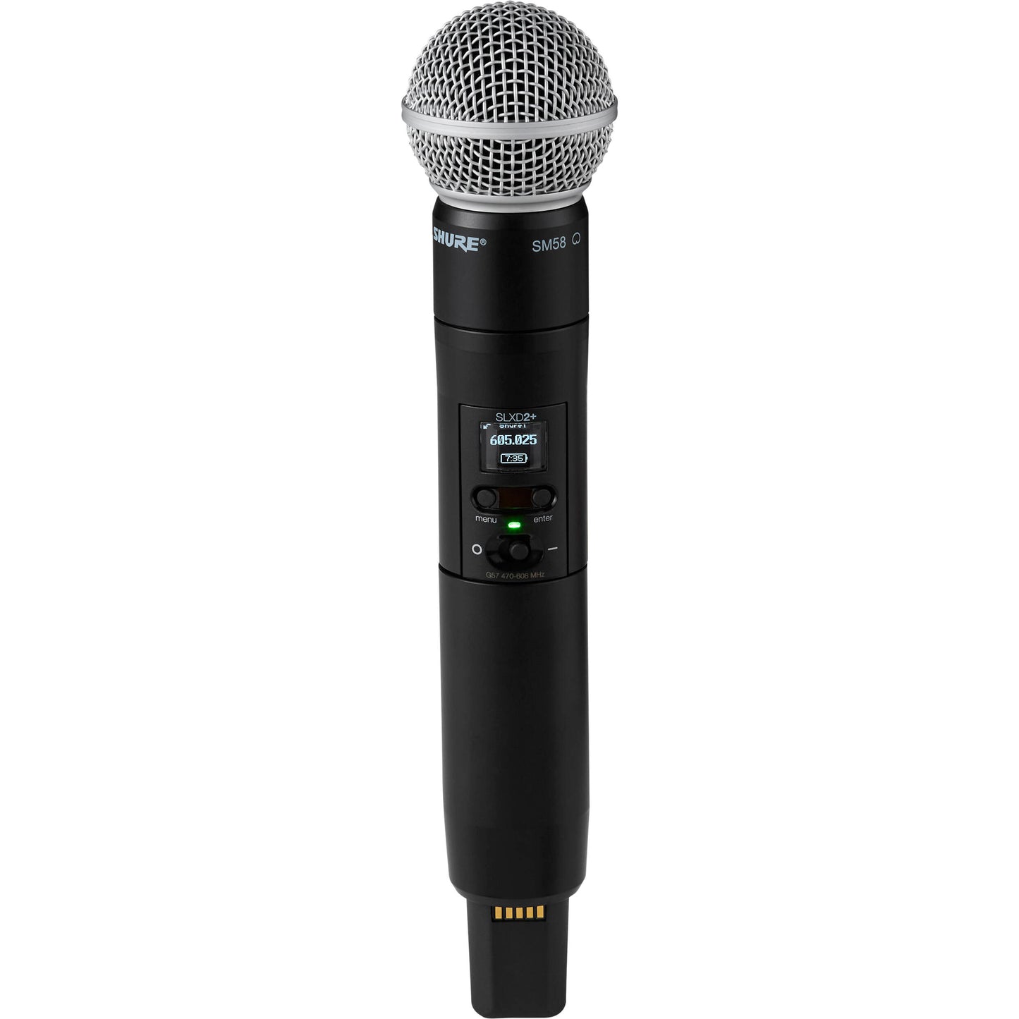 Shure SLXD2+ Wireless Handheld Transmitter w/SM58 Mic Capsule - G57 Frequency