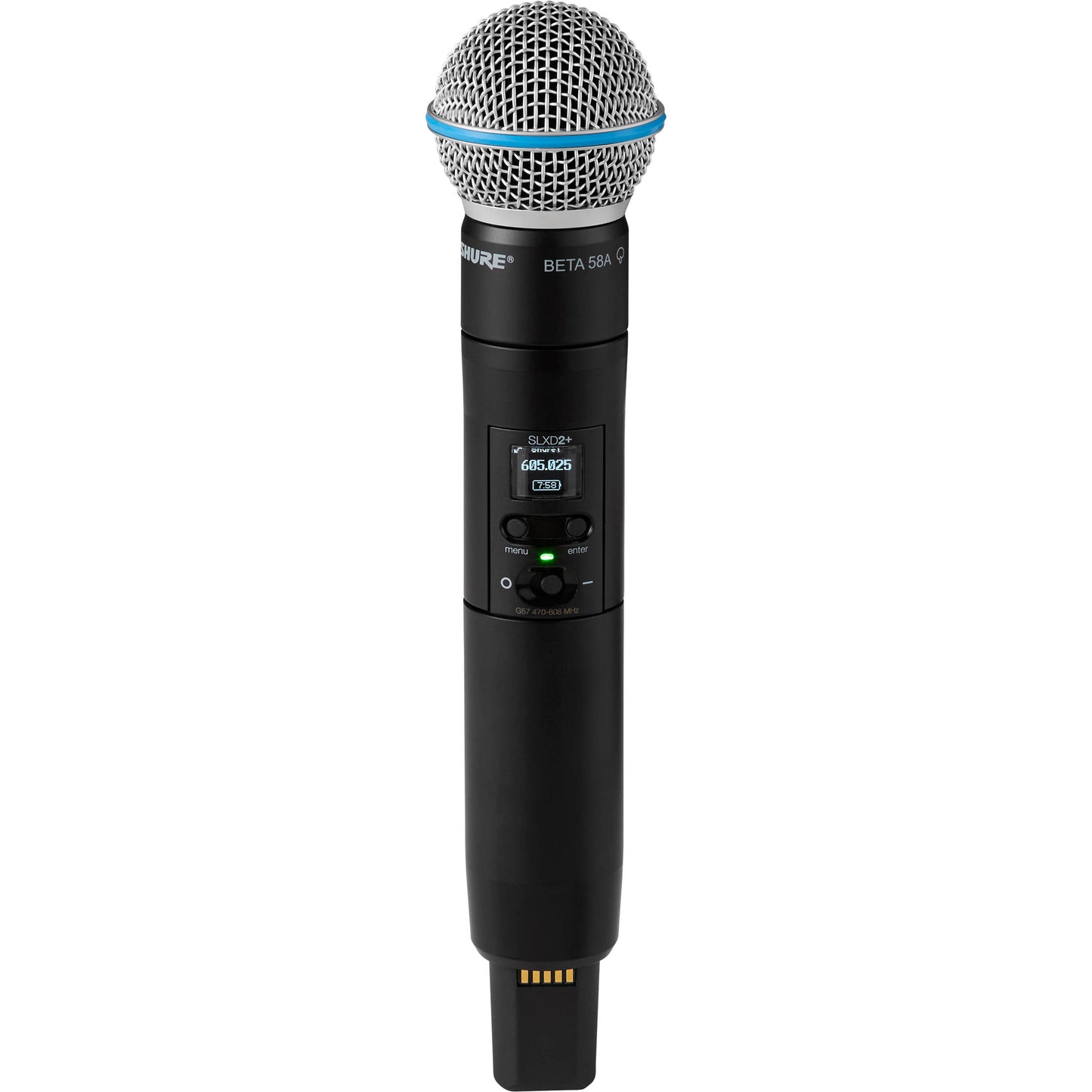 Shure SLXD2+ Wireless Handheld Transmitter with Beta58A Mic Capsule - G57 Frequency