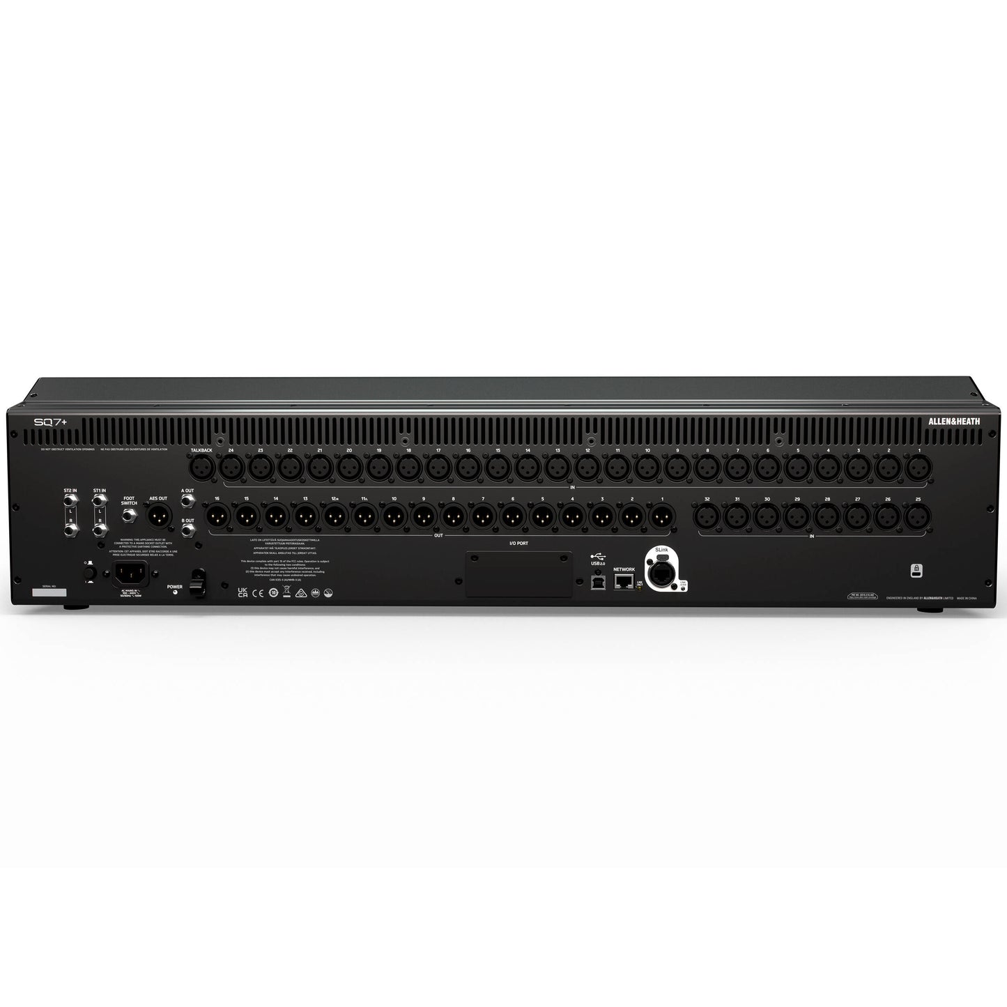 Allen & Heath SQ7+ RackUltra FX Enabled 48-channel Digital Mixer with DEEP Processing