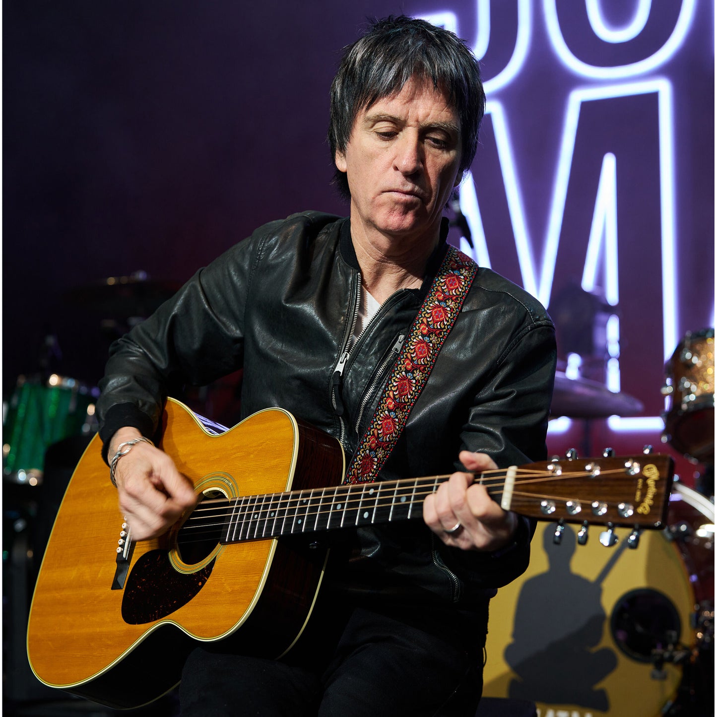 Martin M-7 Johnny Marr Grand Auditorium 7-String Acoustic Electric Guitar