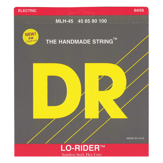 DR Strings Lo-Rider - Stainless Steel Hex Core Bass 45-100