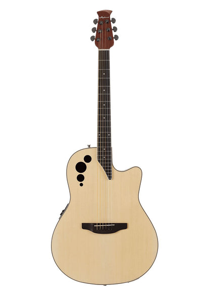 Ovation Applause Mid Depth Acoustic Electric Guitar in Natural Satin