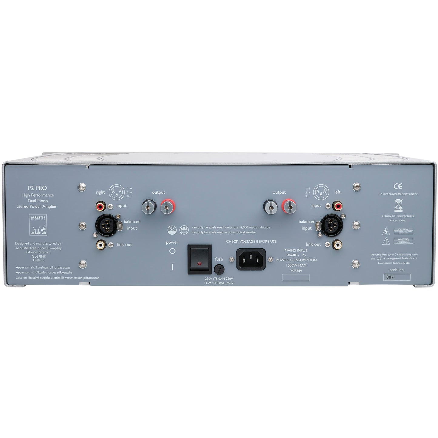 ATC P2 Pro Dual-Mono Power Amplifier