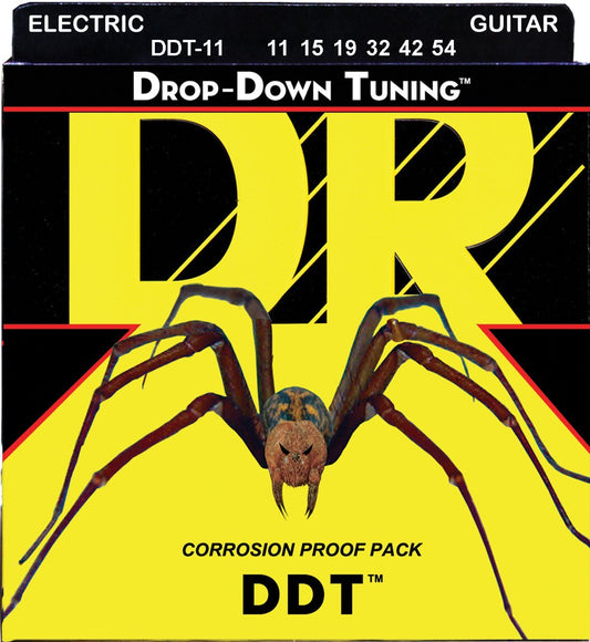 DR Strings DDT-11 Nickel Plated Electric Guitar Strings, Heavy