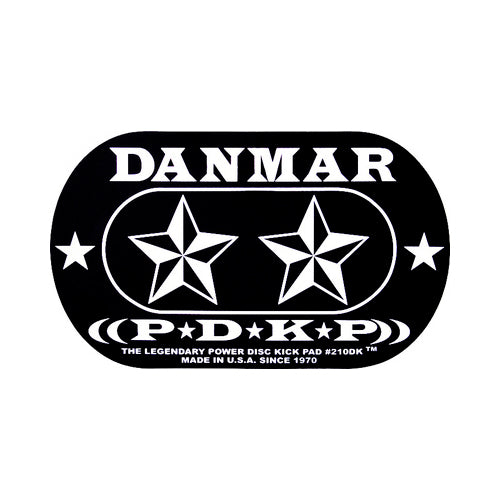 Danmar DAN210DKST Double Bass Drum Impact Click Pad with Star Pattern