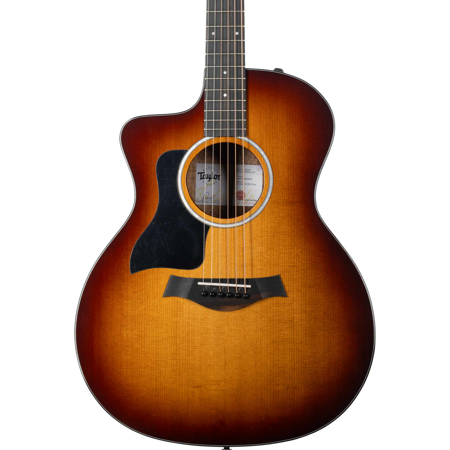 Taylor 214ce-K SB Plus Left Handed Acoustic Electric Guitar - Sunburst