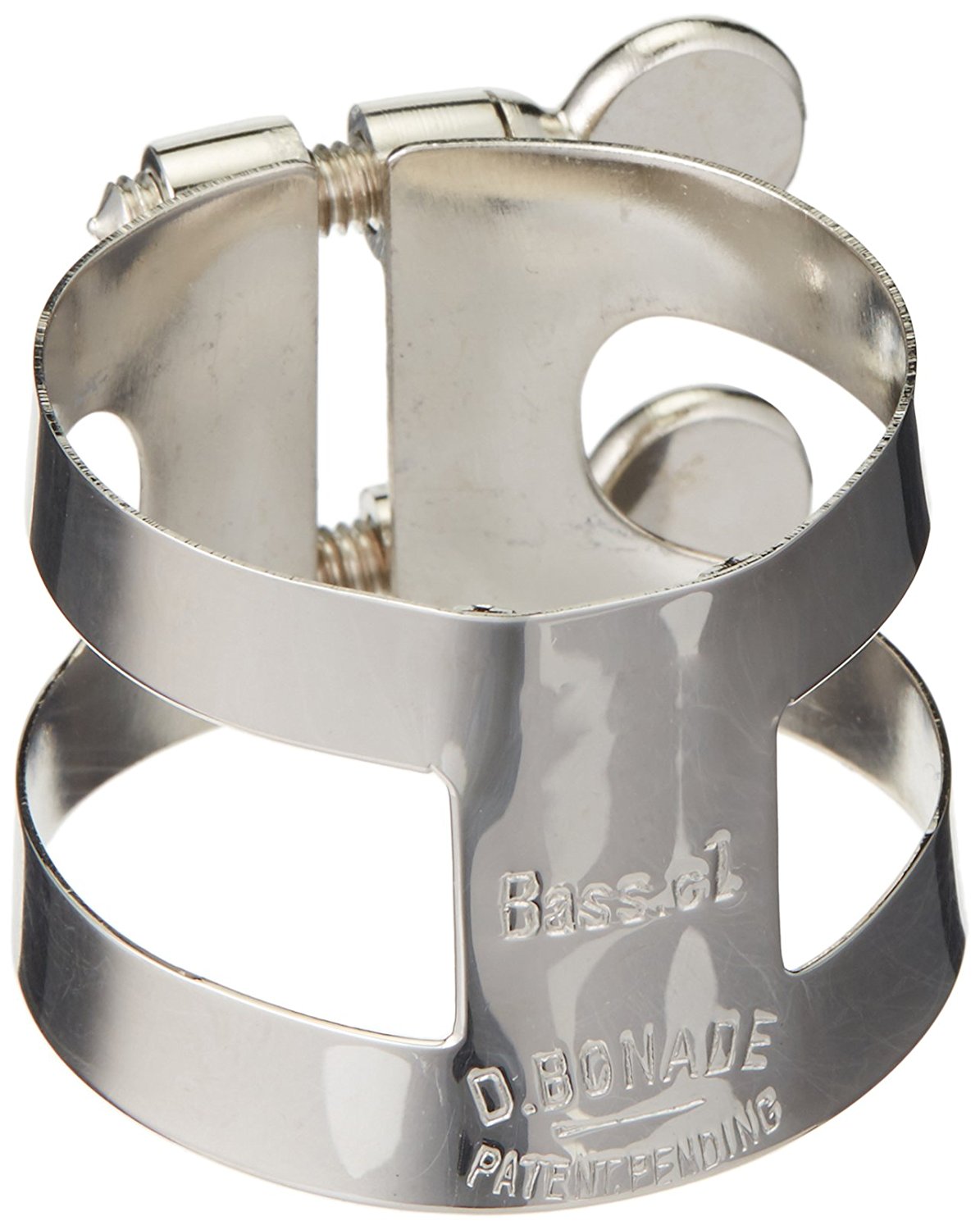 Bonade Inverted Nickel Plated Bb Bass Clarinet Ligature
