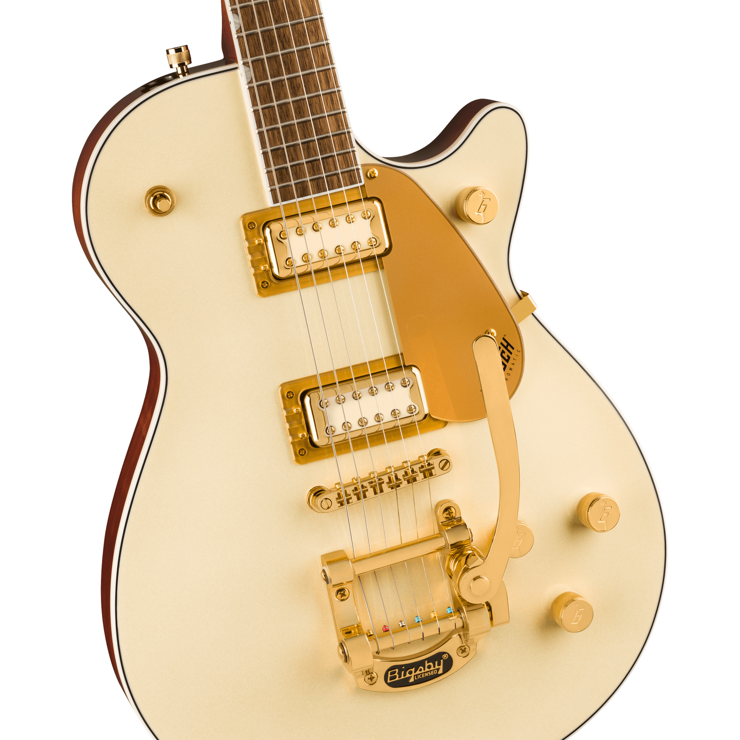 Gretsch Electromatic Pristine LTD Jet Single-Cut Electric Guitar w/ Bigsby, White Gold