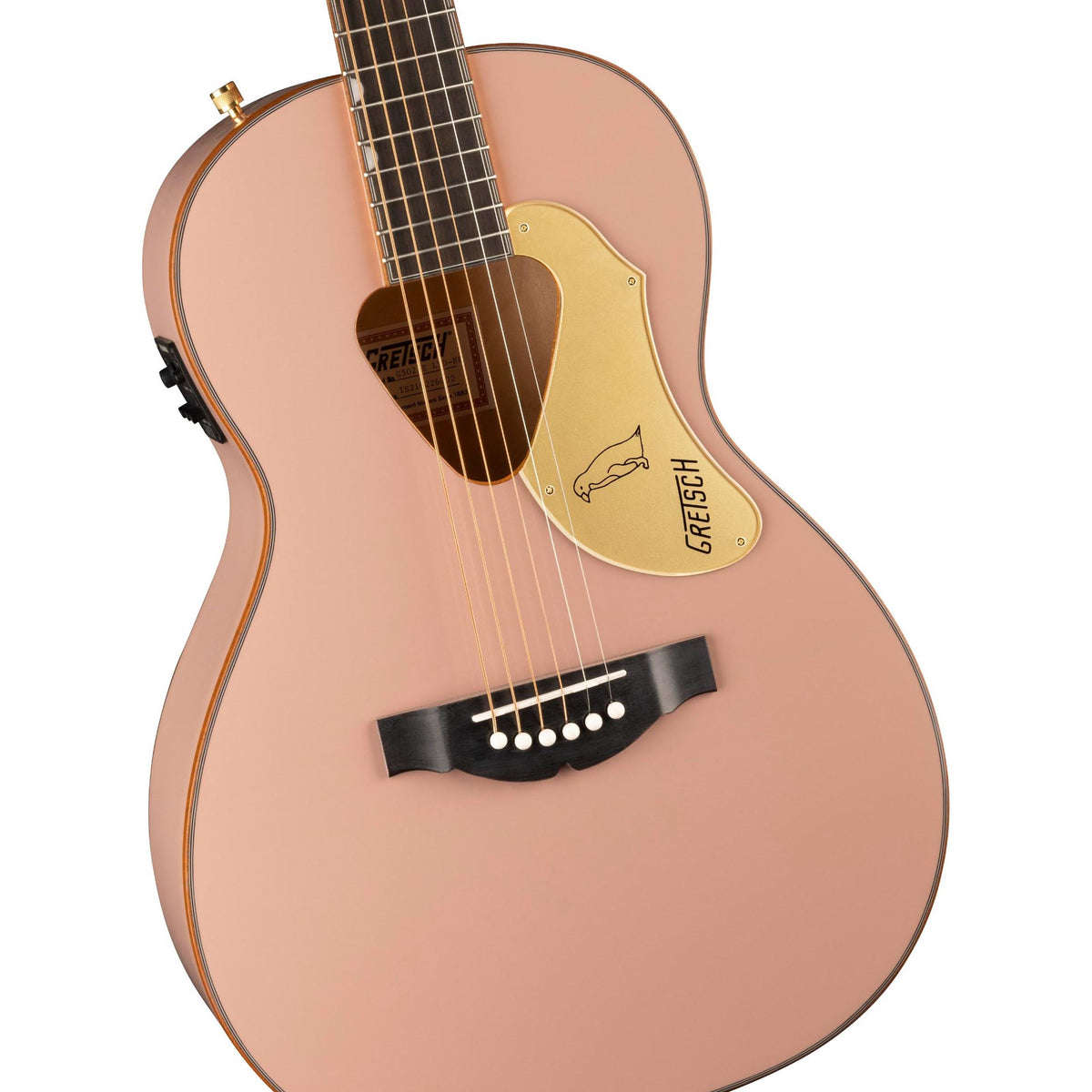 Gretsch G5021E Rancher™ Penguin™ Parlor Acoustic Electric Guitar, Shell Pink